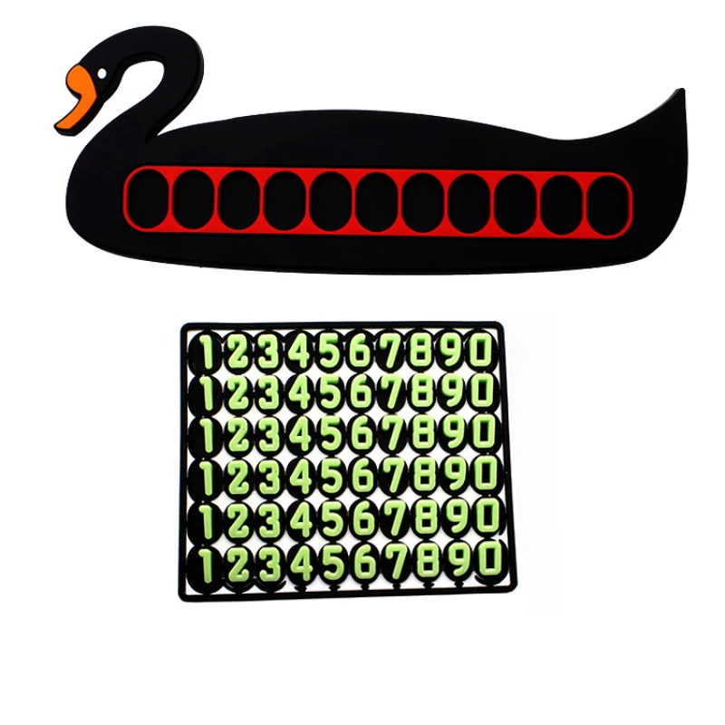 Временная парковочная карта трехмерный конический цифровой движущийся номер