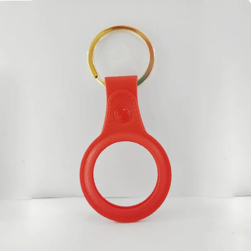 

10Pcs Newest Suitable For Apple Airtags Locator Leather Protective Sleeve Metal Ring Buckle Sports Soft Plastic Shell Easy Use