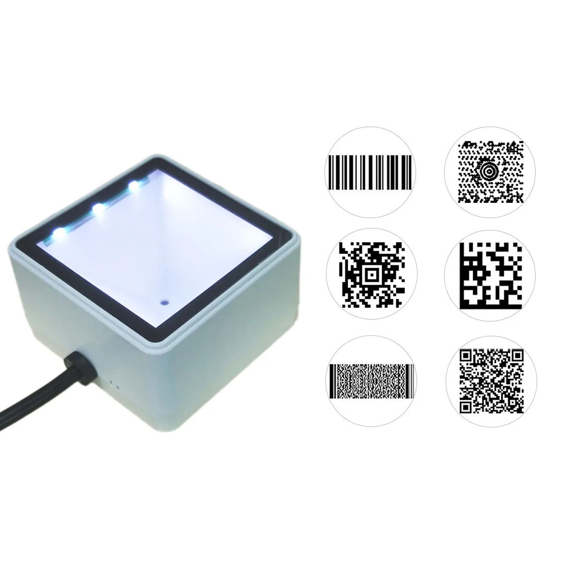 Фото TEKLEAD USB-сканер штрих-кода 2D Мини-считыватель QR-кодов Автоматический модуль сканирования для мобильных платежей Самообслуживания Кино-автомат для билетов №1