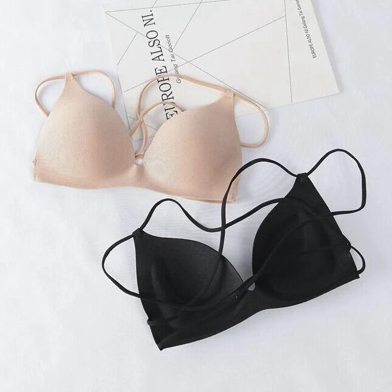 Бесшовные бюстгальтеры сексуальный бюстгальтер без косточек на бретельках