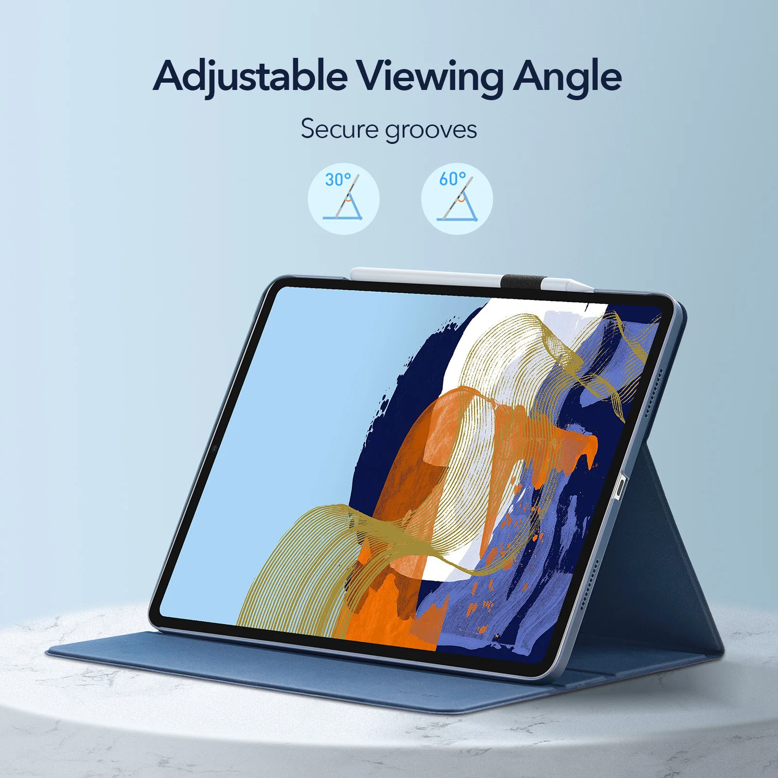 

ESR for iPad Pro 12 9 Inch 2021 3nd/5th Gen Oxford Cloth Fold Stand Smart Cover Case for iPad Pro 11 2021 for iPad 12.9 Case