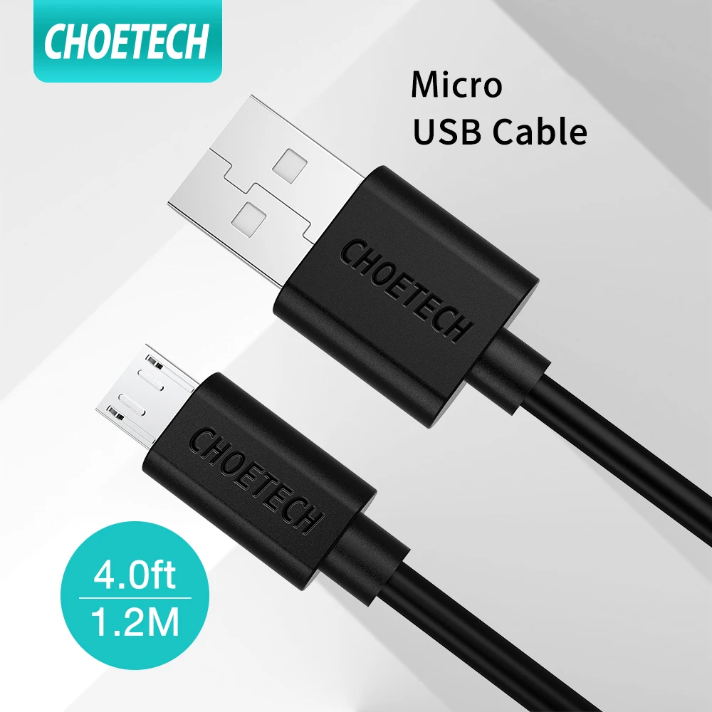 CHOETECH микро USB кабель для Samsung Xiaomi Redmi note 5 pro Быстрая зарядка передачи данных LG Android