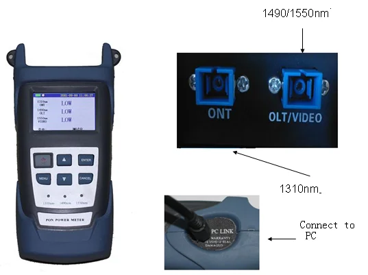 

Handheld PON optical power meter