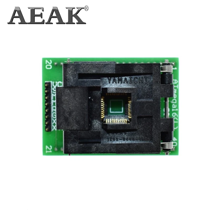 AEAK Высокое качество Чип программист TQFP44 адаптер гнездо dip40 qfp44 ATMEGA16