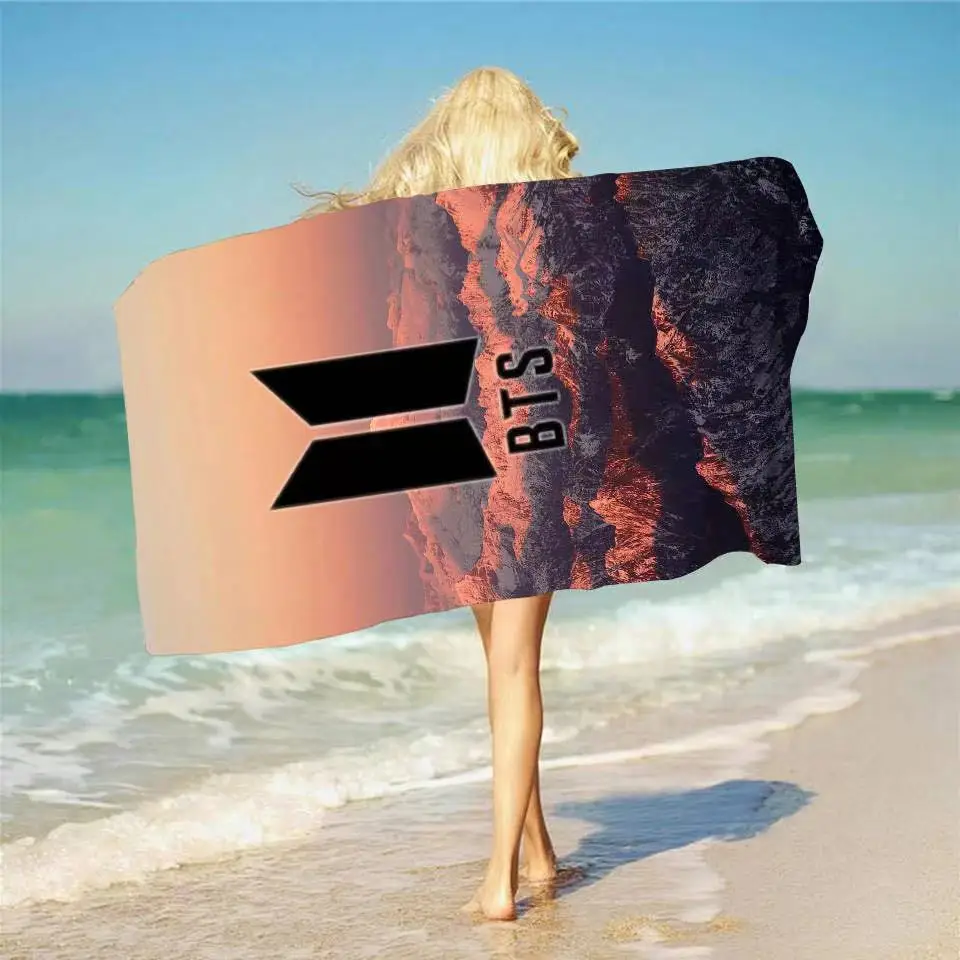 

Letter Geometry Beach Towel Multifunctional Quick-drying Microfiber Bath Towel Kawaii Blanket Bath Skirt Beach Mat Free Shipping