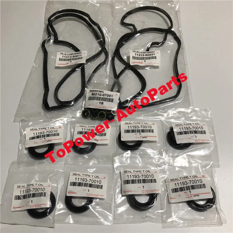 Комплект уплотнений для крышки клапана и свечей зажигания комплект трубки шайбы