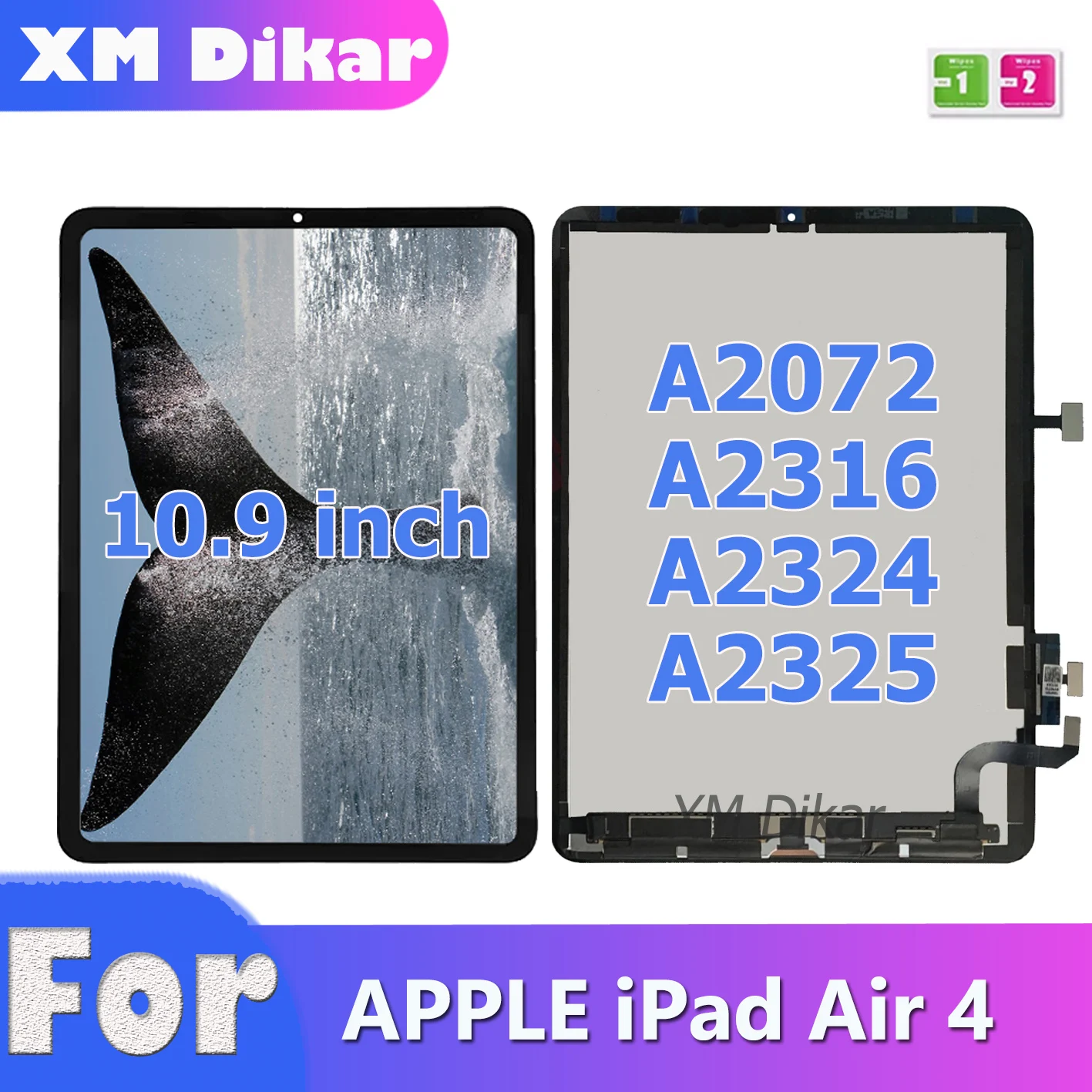 

Оригинальный ЖК-дисплей 10,9 дюйма для Apple iPad Air 4 4-го поколения Air4 2020 A2324 A2316 A2325 A2072, ЖК-дисплей с сенсорным экраном в сборе