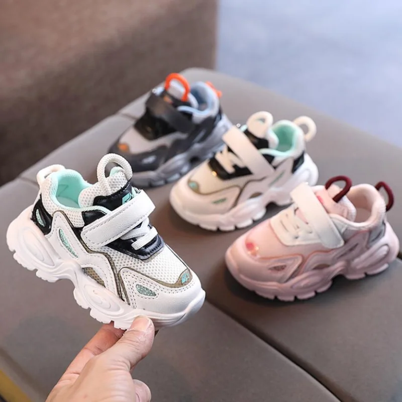 

Children Casual Shoes Mesh Toddler Girls Boys Running Shoes Air Cushion Damping Boys Sneakers Soft Bottom Kids Sports Shoes