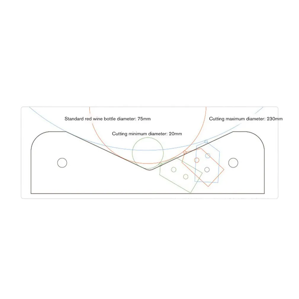 Машина для резки стеклянных бутылок инструмент акриловых винный пивной резак