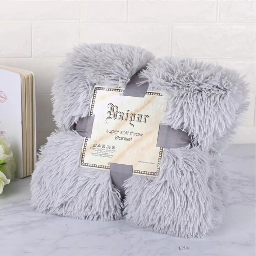 Одеяло мягкое теплое ворсовое декоративное фоновое одеяло длинное ворсистое
