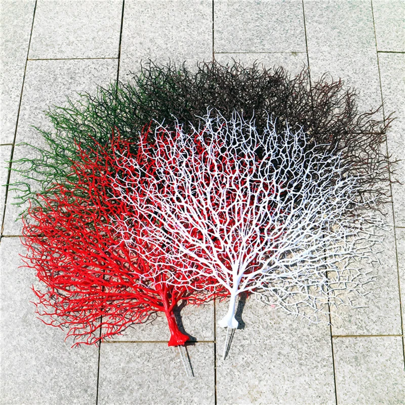 

1pc Peacock Coral Branch Artificial Plants for Wedding Party Supplies Home Decorative Fake Flowers Garden Decoration
