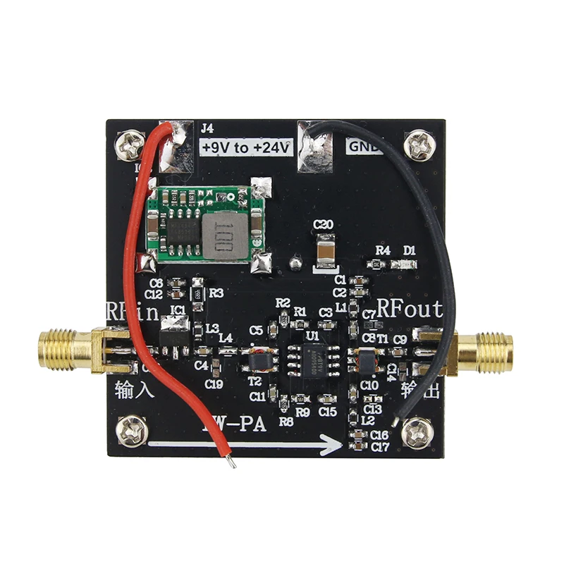 Amplificador de Potência Amplificador de Frequência Transmitem o Amplificador de Potência de Banda Larga do rf 10m do rf de 1w-pa de Wishcolor-2000mhz fm do hf Novo Ultraelevada Transmitem o de Banda Amp 1w fm