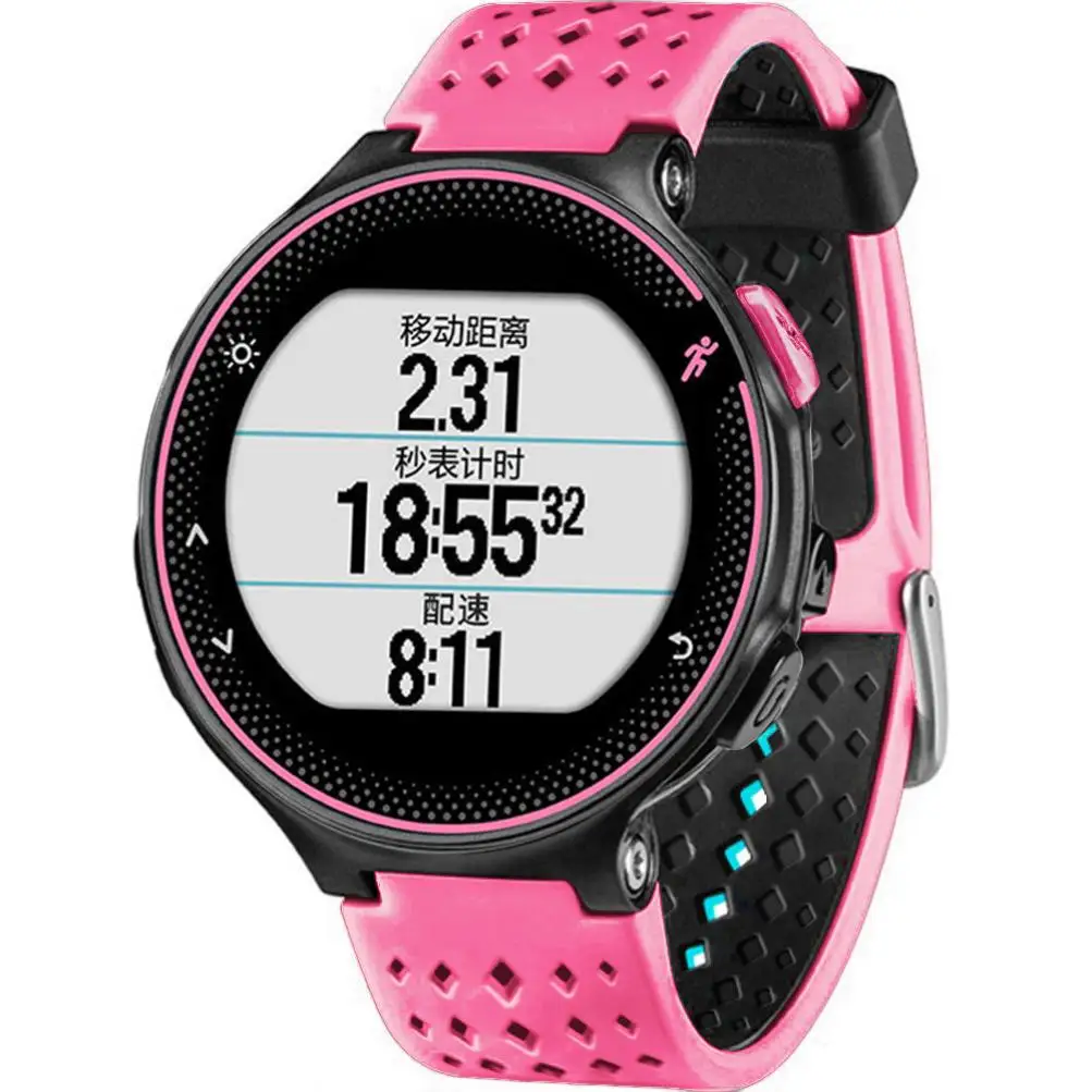 

For Garmin Forerunner 235 Band Silicone Strap Bracelet For Garmin Forerunner 220/230/235/620/630/735XT/235Lite Accessory Correa