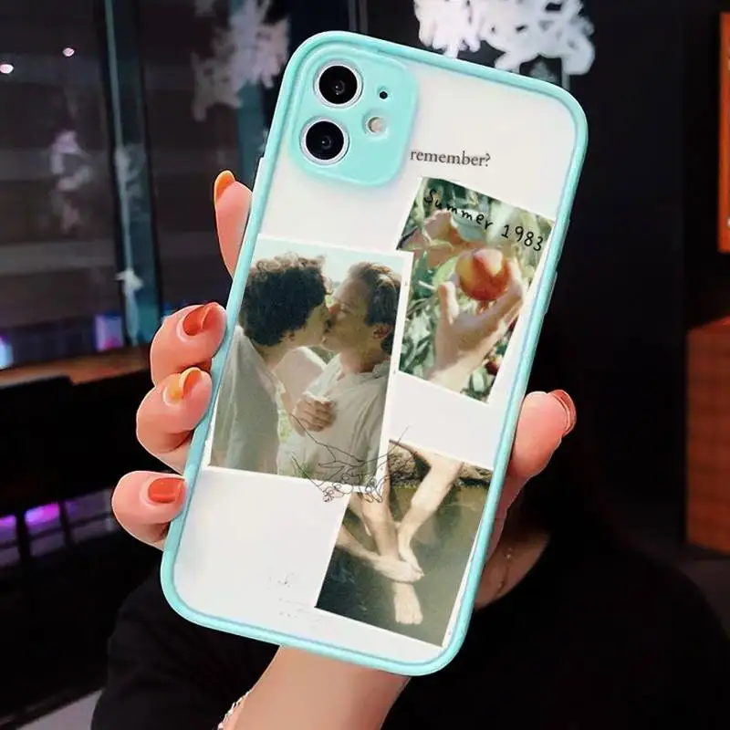 

call me by your name Phone Case Matte Transparent for iPhone 7 8 11 12 s mini pro X XS XR MAX Plus cover funda