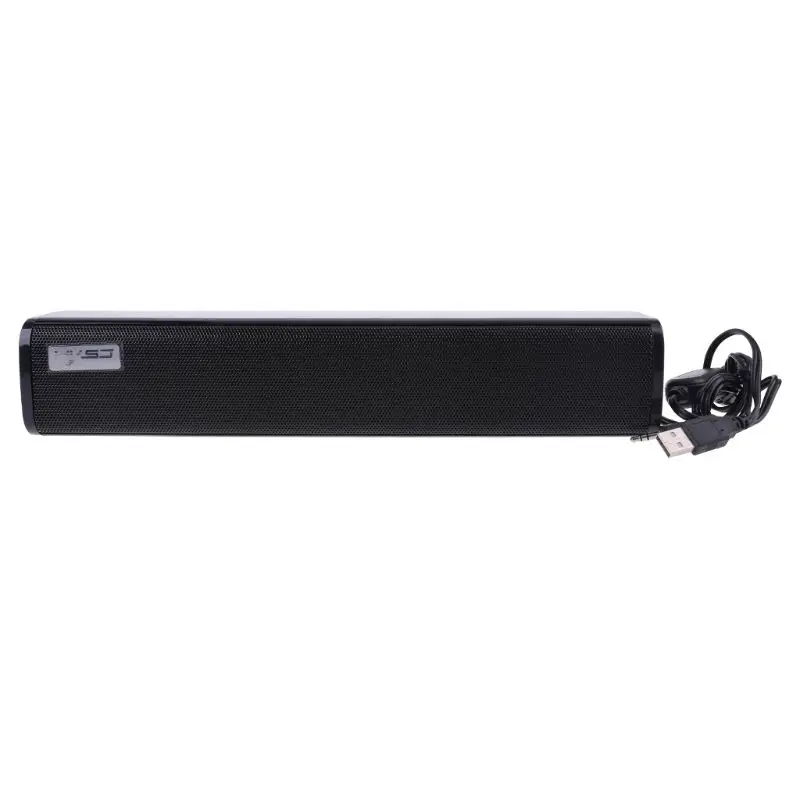 

Desktop Strip Soundbar Speaker with 3.5mm Stereo Volume Control and USB Powered for PC Laptop Mobile Phone Tablet MP3 P9YE