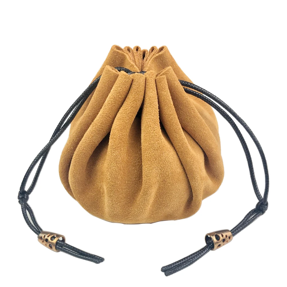 Портативный Забавный кожаный мешок на шнурке сумка для кости упаковка хранения
