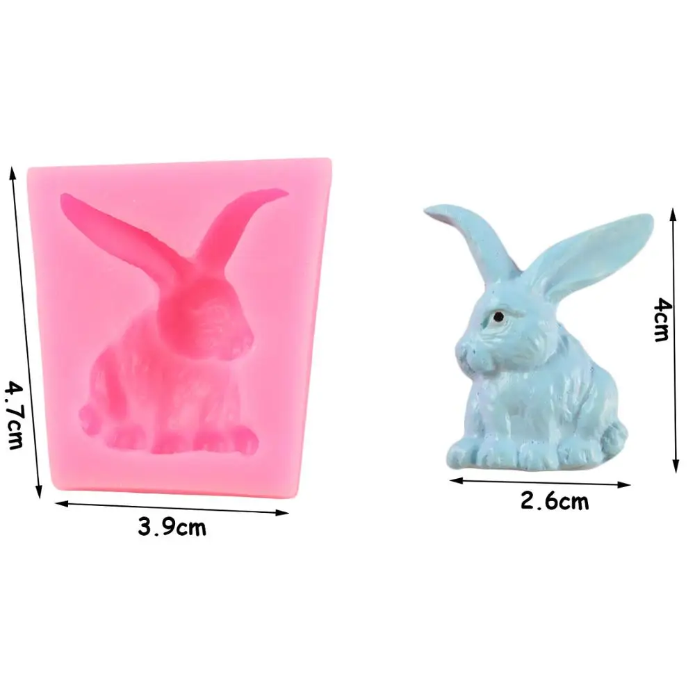 3D Пасхальный кролик силиконовые формы инструменты для украшения тортов из