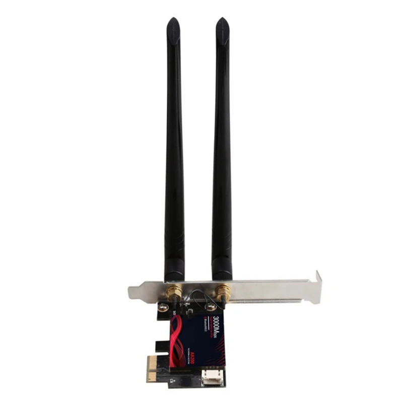 

PCIE WiFi Card 3000Mbps Dual Band 5.GHz/2.4GHz Wireless Network Adapter Card Bluetooth 5.0 AX200 for PC Desktop Laptop