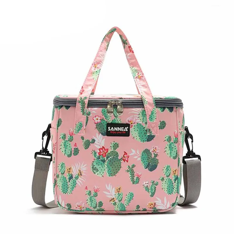 

Insulated Lunch Box For Shoulder Kids Thermal Food Fresh Breakfast Bag Storage Grils Cooler Tote Picnic Bags Large 7L Case