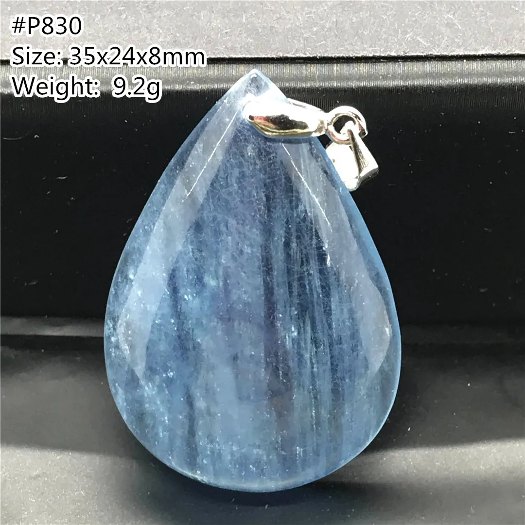

Топ из натурального океана Голубой Аквамарин каменные подвесные украшения для женщин леди человек с украшением в виде кристаллов 35x24x8 мм би...