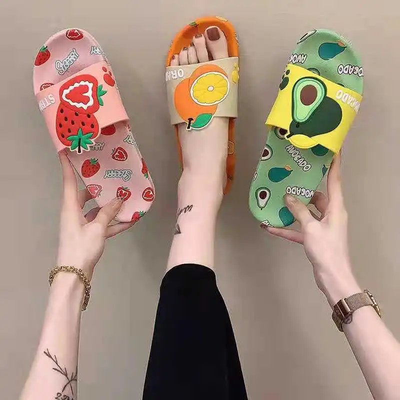 

Slippers women's summer home sandals and slippers Korean style summer wear cute net red home non-slip bathroom bath soft bottom