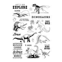 dinosaur transparent clear silicone stampseal for diy scrapbookingphoto album decorative clear stamp