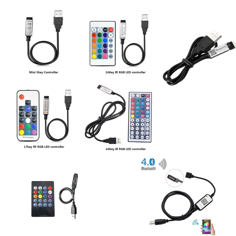 Мини светодиодный диммер с пультом дистанционного управления Bluetooth 4 0 USB 5 В RF для