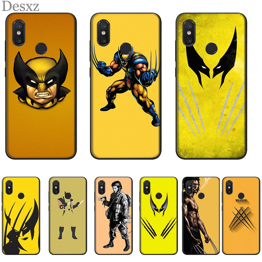 Мобильный Силиконовый чехол для телефона Xiaomi Redmi Note 4 4X5 6 7 8 Pro 5A Prime Cover Wolverine Bag