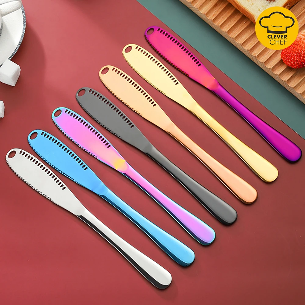 

Stainless Steel Butter Knife Cheese Tool High Quality Bread Butter Cheese Knife Kitchen Gadget