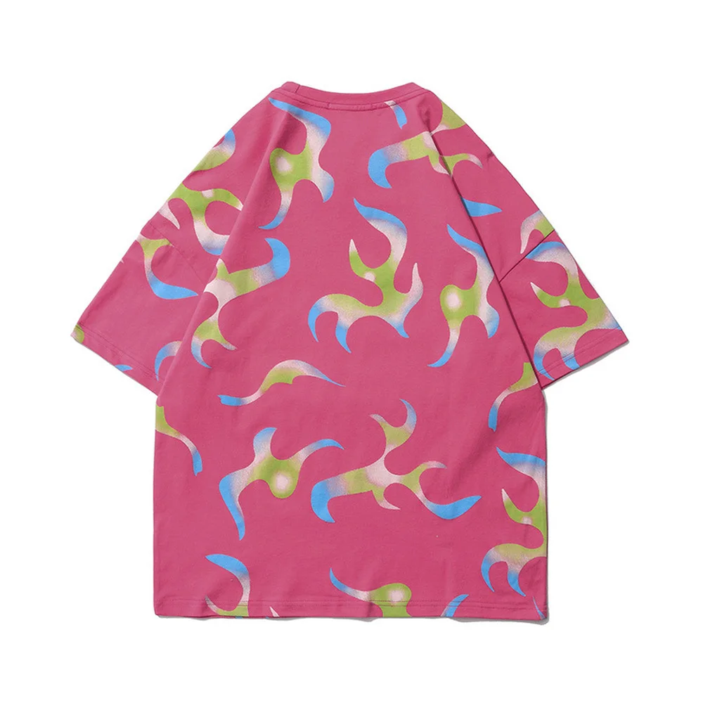 

Graphic Print Men's T-Shirt 2021 Ripple Short Sleeve T-Shirt Summer Hip Hop Casual Fashion Women's Top T-Shirt Street Wear