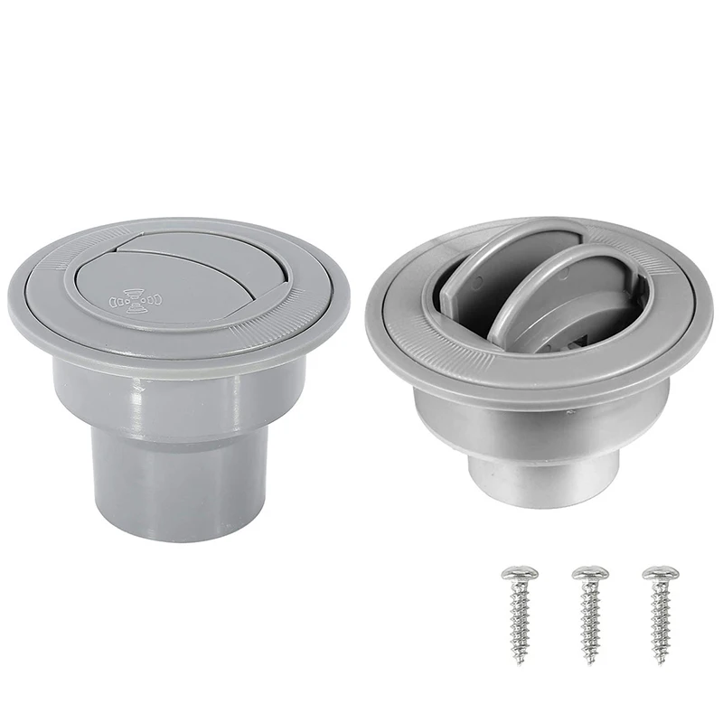 

1 Pc Durable Car Conditioning Air Outlet Fit for RV Bus Plastic Black Round Air Outlet Heater with Fixing Screws Accessories
