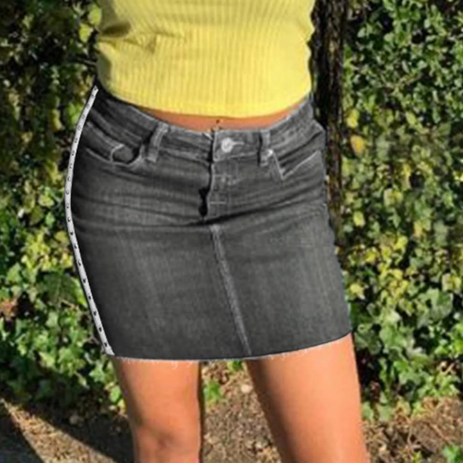 

Sexy Women Summer Hot Sale High Quality Fashion Women's Pattern Stitching Jeans Hip Skirt Mini Skirt For Dropshipping