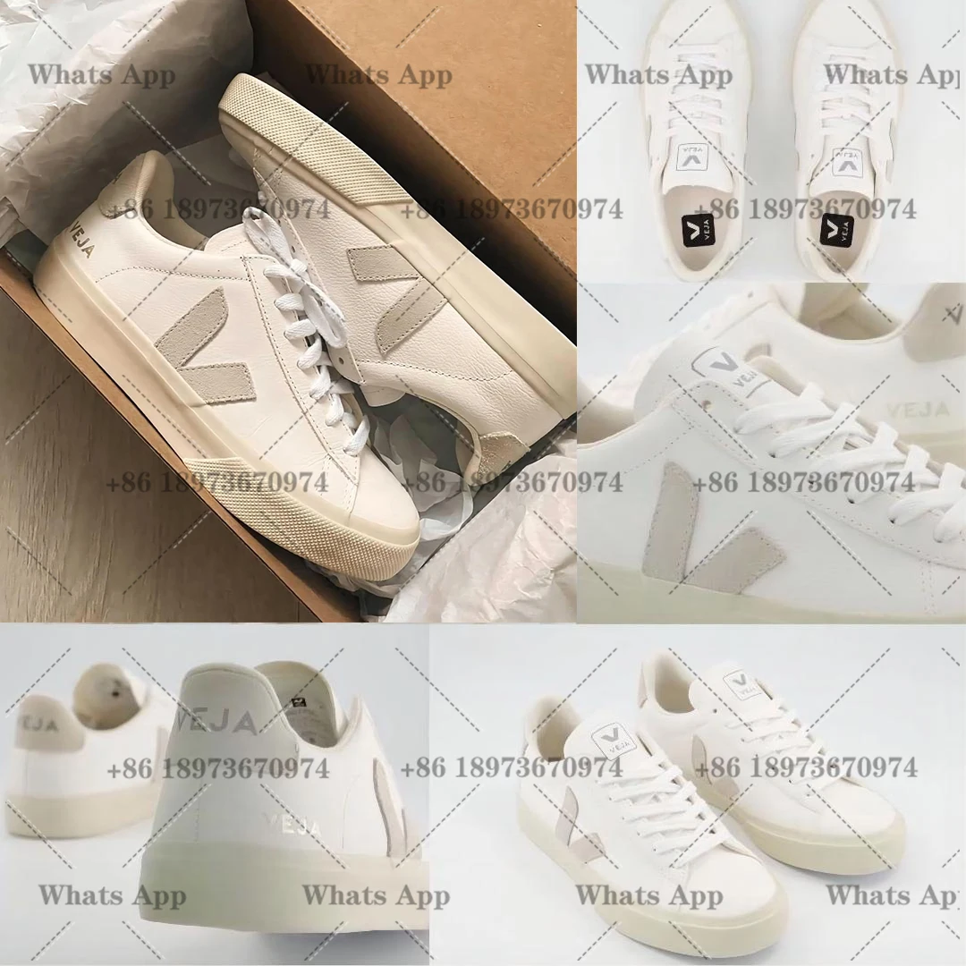 

Original VEJA Campo Womens Sneakers Men's Classic White Shoes Unisex Fashion Couples Veja Shoes Vegetarianism Style Size 36-46