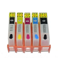 5color refill ink cartridge for hp564xl for hp photosmart premium c309a c309g c310a c410a b8550 c5380 c6375 with arc chip