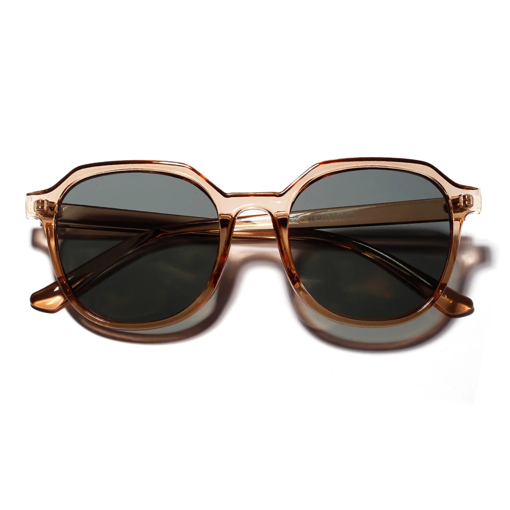 Peekaboo men transparent sunglasses square male uv400 summer accessories retro sun glasses for women brown orange