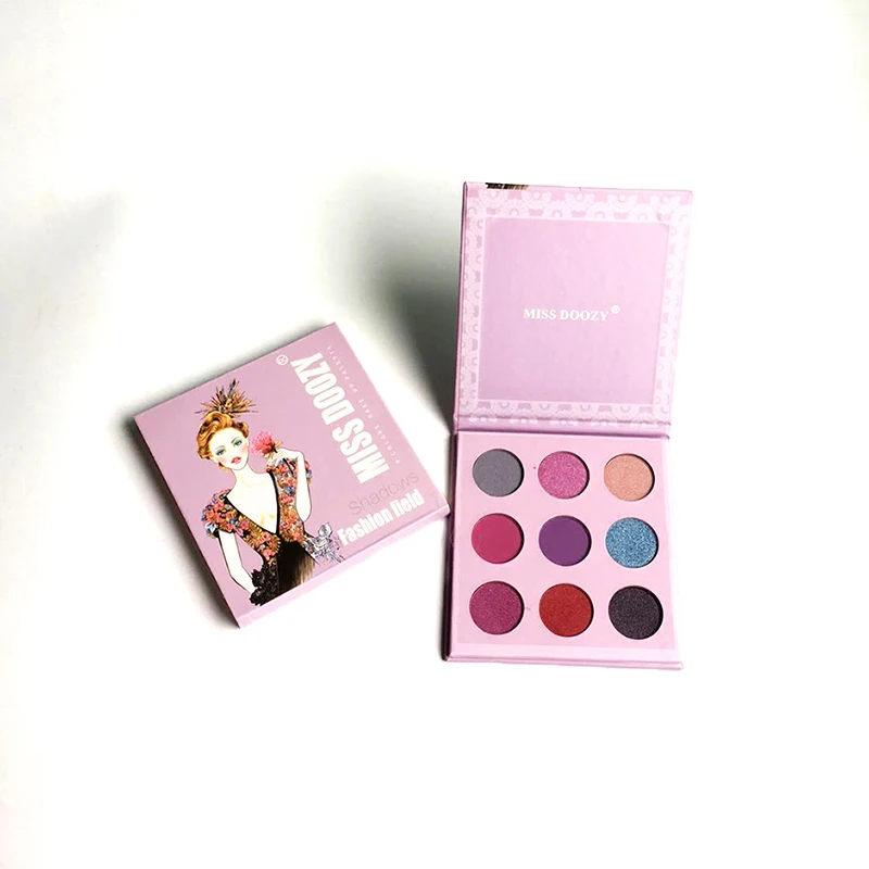 Профессиональные Тени для век 9 цветов матовые мерцающие тени макияж палитра