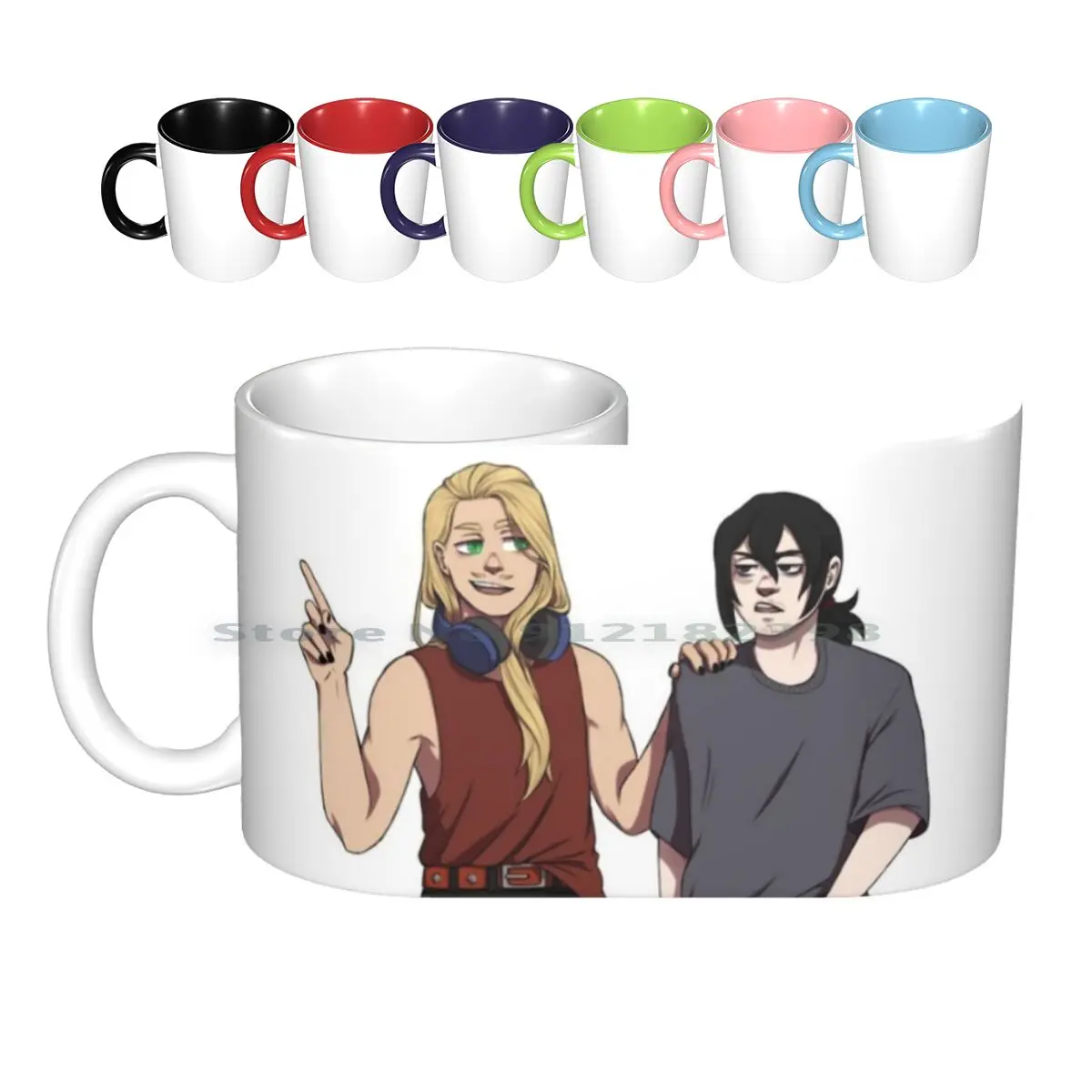 

Erasermic Ceramic Mugs Coffee Cups Milk Tea Mug Erasermic Eraserhead Mic Aizawa Shota Hizashi Yamada Bnha Creative Trending