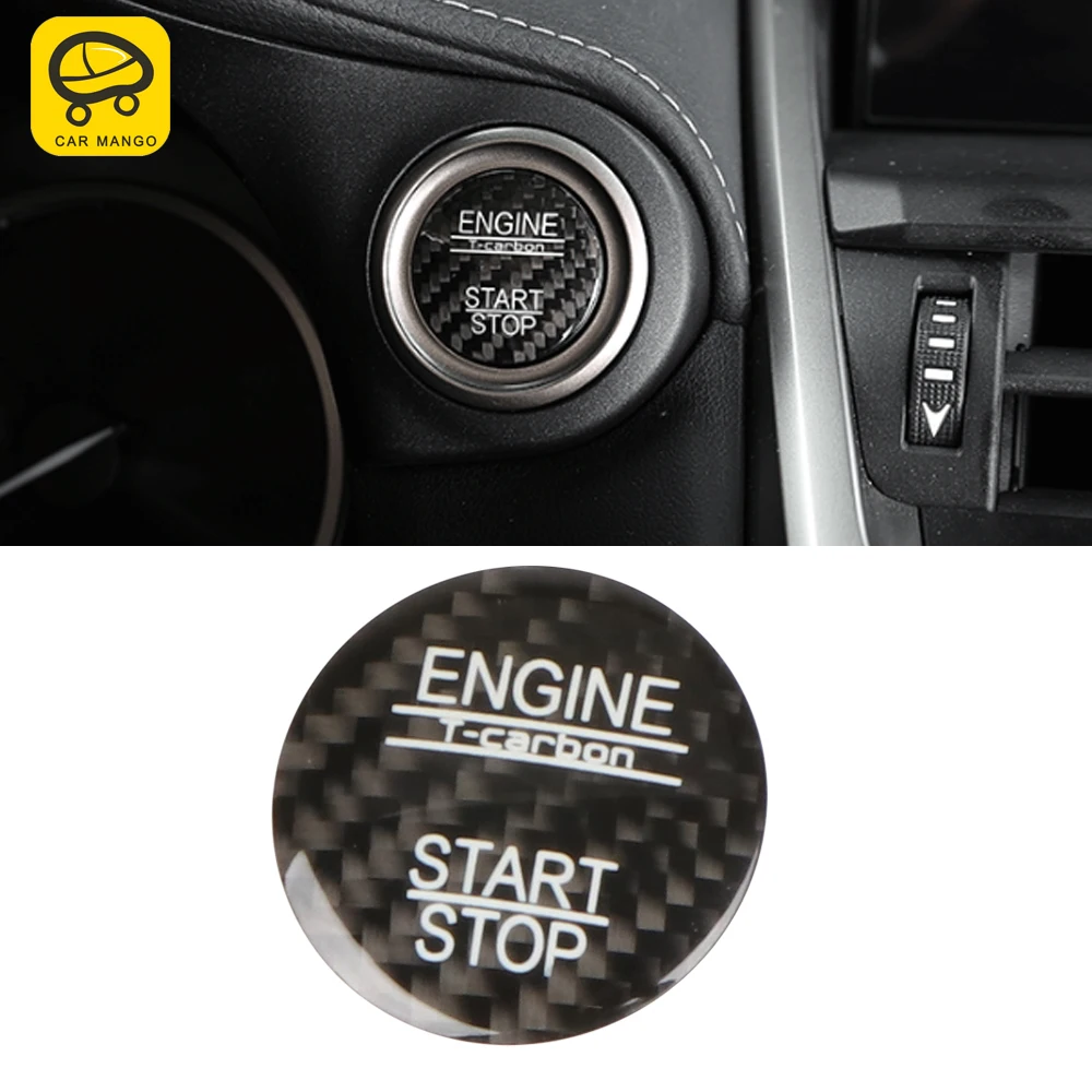 

CarManGo для Lexus NX 200 200t 300 300h 2014-2020 автомобильные аксессуары кнопка остановки двигателя кнопка запуска крышка отделка рамка Наклейка Декор