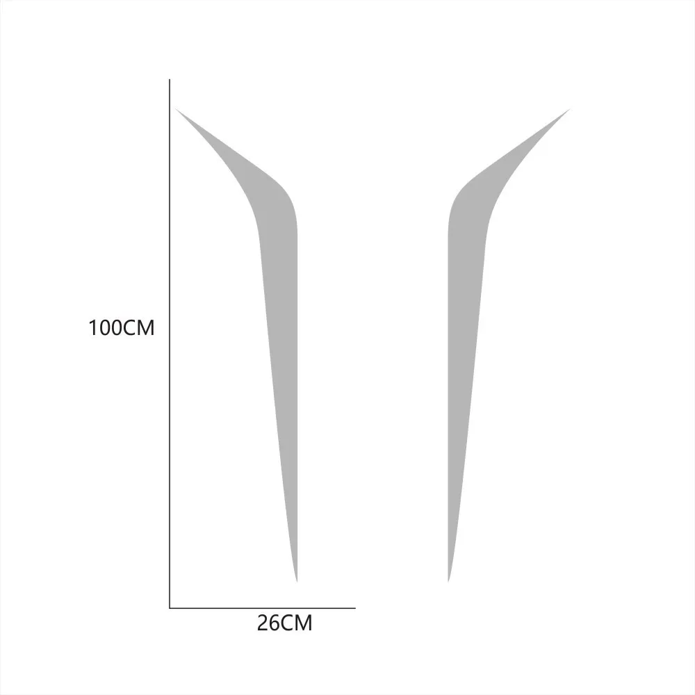 

2Pcs DIY Car Sport Styling Stickers Car Accessories Car Hood Cover Stickers Auto Vinyl Film Long Stripe Decals