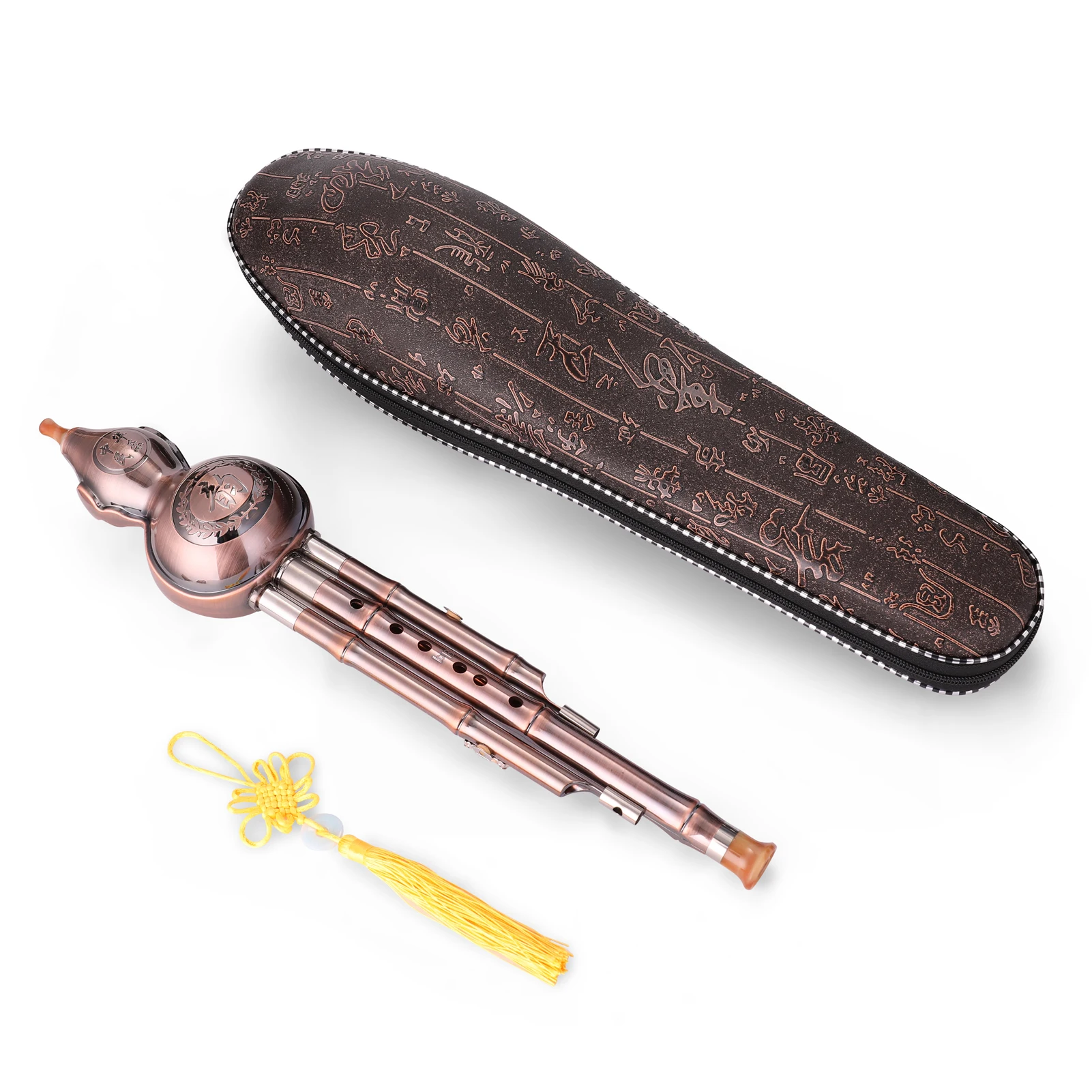 

Традиционный китайский металлический кубик Hulusi, флейта, этнический музыкальный инструмент с тонкой коробкой для начинающих и профессионал...