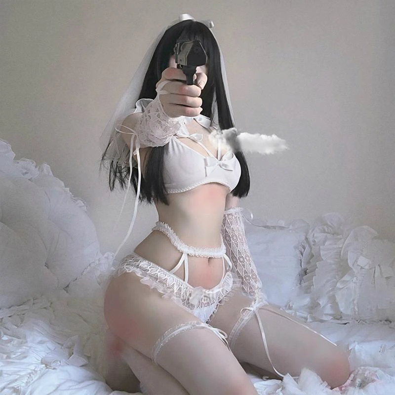 Японское нижнее белье искушение невесты свадебное платье униформа Babydoll