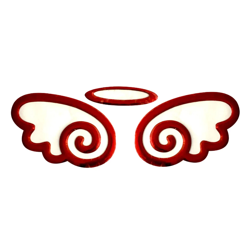 

50% HOT SALESCar Styling Lovely 3D Angel Wing Sticker Vehicle Body Logo Decal Decoration