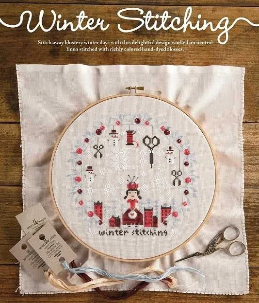 Набор для вышивки крестиком Barbara Ana Designs-SEW-Winter 32-30 11CT 14CT 18CT наборы | Дом и сад