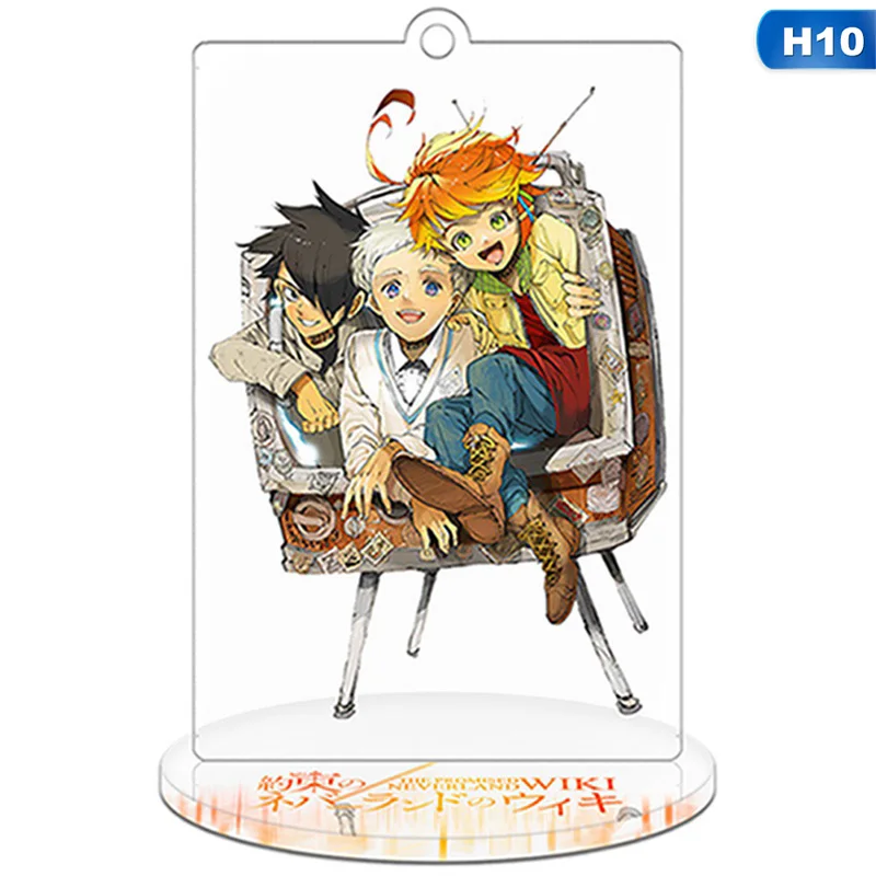 KEY4577H10 Аниме обещанный Neverland Yakusoku no Neverland Норман Рей Эмма Косплей стенд фигура акриловый брелок Шарм брелок подвеска - Цвет: KEY4577H10