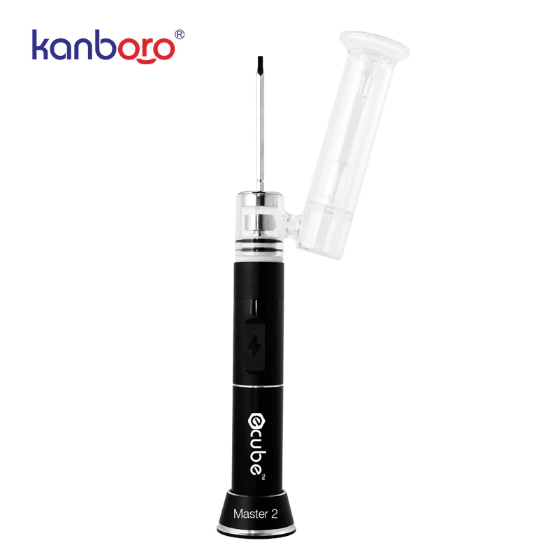 Kanboro Ecube Master 2 Wax Vape Pen Kit Temperature Control Vaporizer 18650 Box Mod Vapor LCD Display Large Heating Chamber enlarge