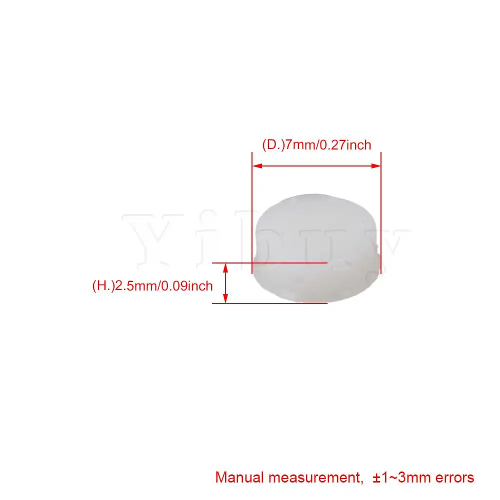 Yibuy 50pcs Universal Silicone Plugs for Open Flute Music Tool White 7.5x2.6mm | Спорт и развлечения