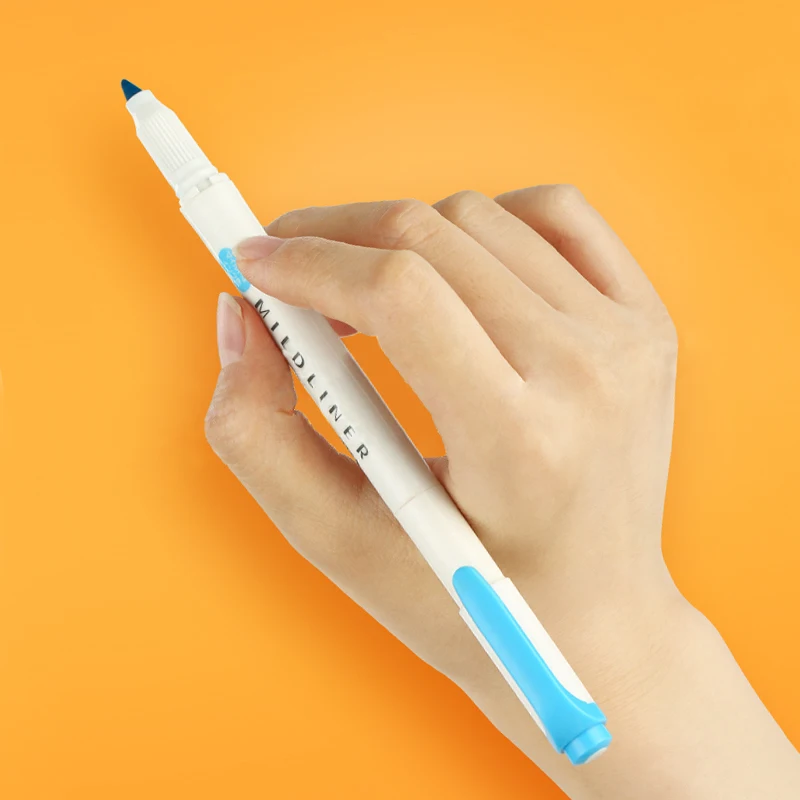 Топ Фирменные Зебра MildLiner текстовый маркер двухсторонний круглый носок/косой WKT7 3/5 цветов Absorted офисные и школьные принадлежности