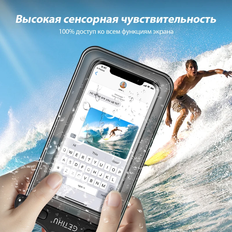 Универсальный чехол водонепроницаемый чехол для телефона для iPhone 11 XS MAX 8 7 6 6S чехол сумка чехол для samsung S10 S8 водонепроницаемый чехол для плавания