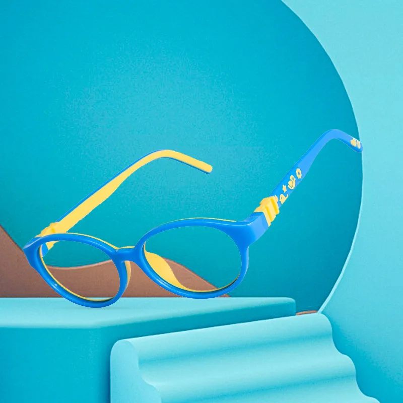

High QualitySilicone Round Kids Glasses Optical Spectacle Children Clear Lens Computer Goggles For Boys&Girls Eyewear Eyeglasses