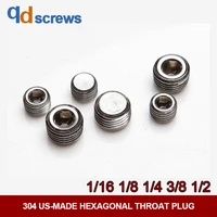 304 11618143812 us standard hexagon socket pipe plugs din 906